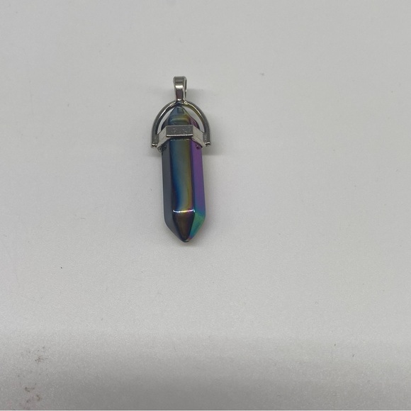 Fashion Natural Stone Crystal Pillar Pendants Jewelry Making DIY Necklace 1pc - Picture 8 of 11